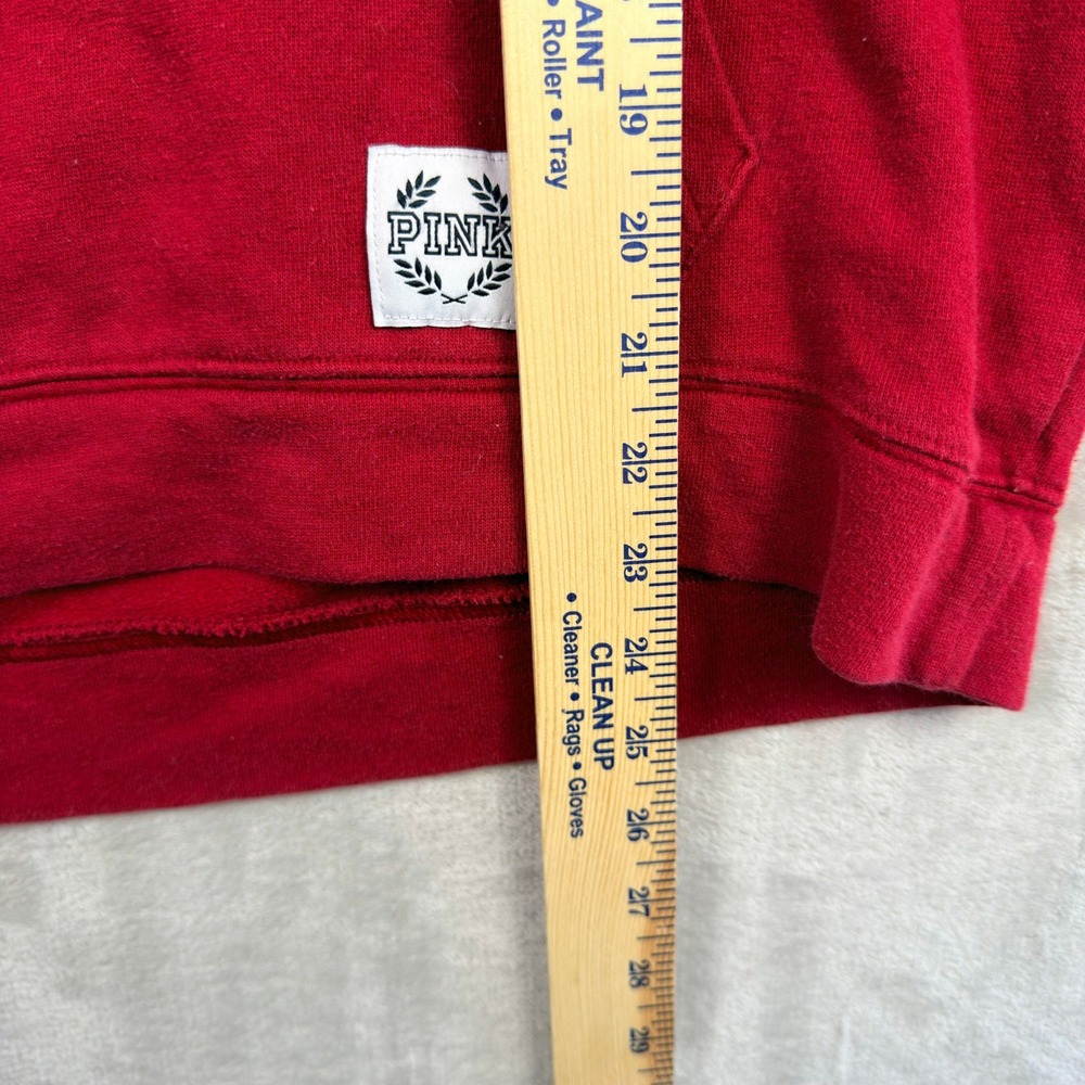 PINK Victoria's Secret Hoodie Women Medium Red Gray Gamecock Nation NCAA - Picture 6 of 7